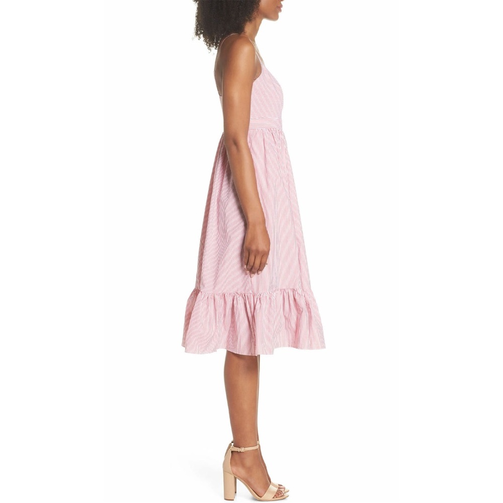 J. Crew Pink Striped Midi Sundress - Picture 8 of 13